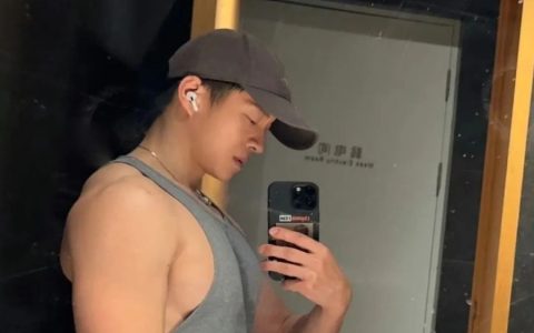 张宏涛首次尝试短发写真，肌肉清爽帅气完全天菜