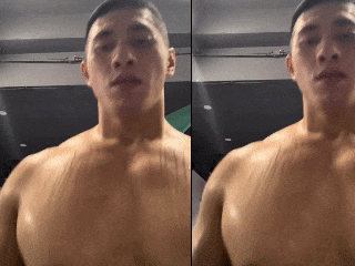 浙江一生煎店老板身材太好被偷拍!寸头爷们开直播太顶了!